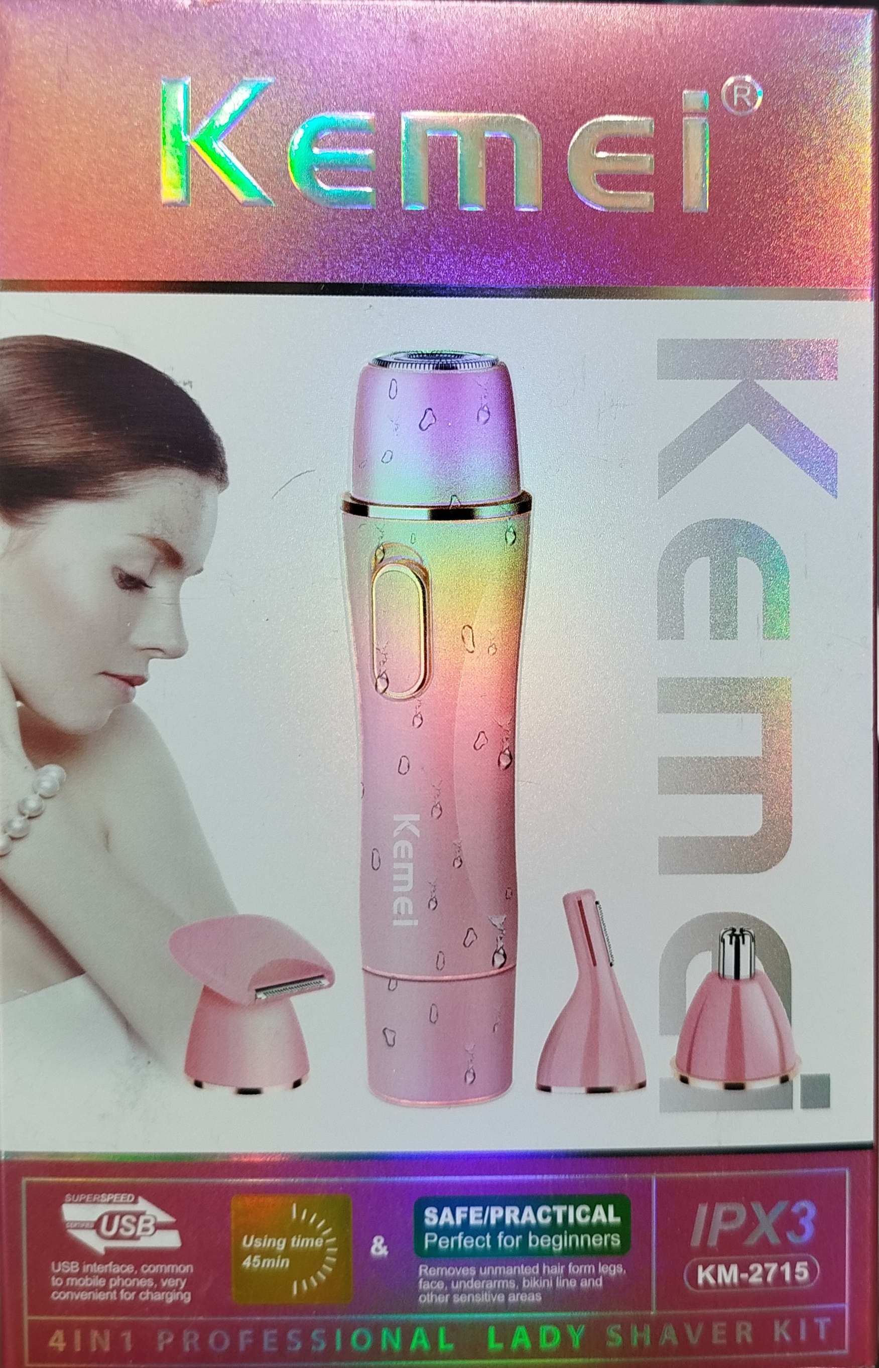 شیور زنانه KEMEI مدل KM2715